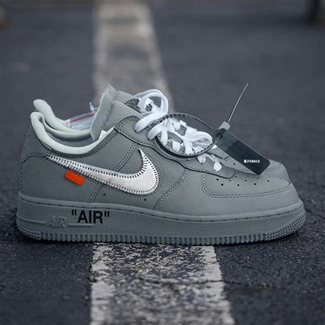 nike x off white air force 1 ghost grey